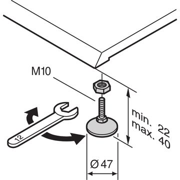SCHROFF NIVELLIERFUESSE LABRACK 4STK von LumaTech