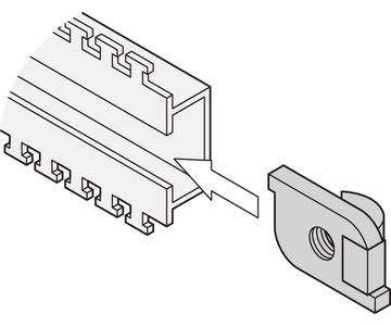 SCHROFF NUT/WASHER INTERGRAL M6 (10PCS/KIT) von LumaTech
