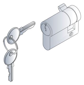 SCHROFF PROFIL HALBZYLINDER M.3SCHL. 27230064 von LumaTech