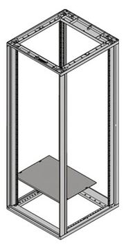 SCHROFF Rackboden-Abdeckung - RAL 7021 von LumaTech