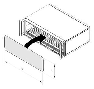 SCHROFF Rackpaneel - vorne und hinten - 6U - 48.3 cm (19) von LumaTech