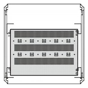 SCHROFF SHELF STAT.19 500D RAL7021