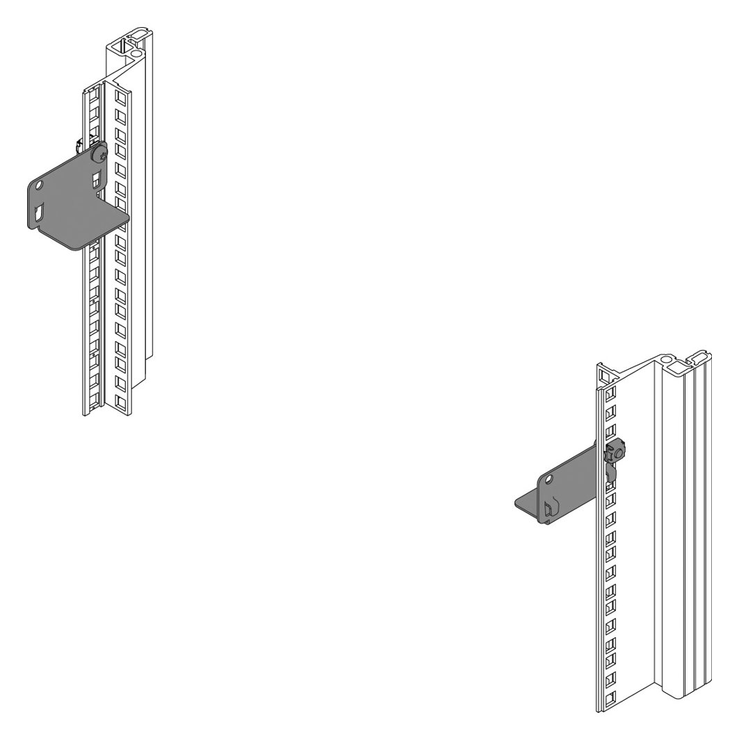 SCHROFF SLIDE RAIL SHORT 15KG (2PC)