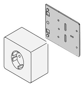SCHROFF Steckdosenblende