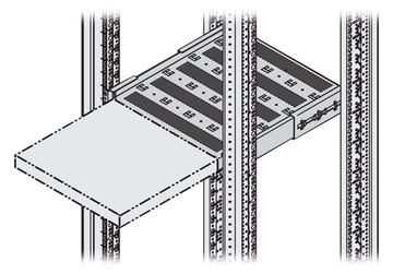 SCHROFF Teleskopisches Regal für Rack - Rack montierbar - RAL 7035 - 2U - 48.3 cm (19) von LumaTech