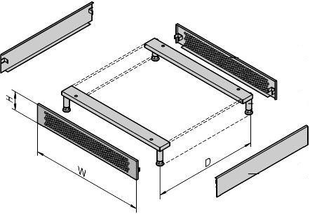 SCHROFF VARISTAR - Rack-Basis und Sockel (belüftet)