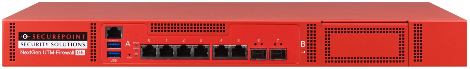 Securepoint RC300S G5 Security UTM Appliance - 13 Gbit/s - 1,5 Gbit/s - 100 Benutzer - AES - Kabelgebunden - RJ-45