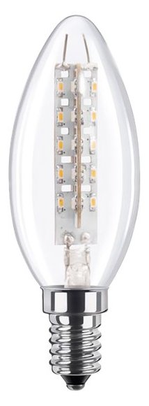 Segula LED-Lampe - Form: Kerze - klar Finish - E14 - 2.7 W (Entsprechung 15 W)