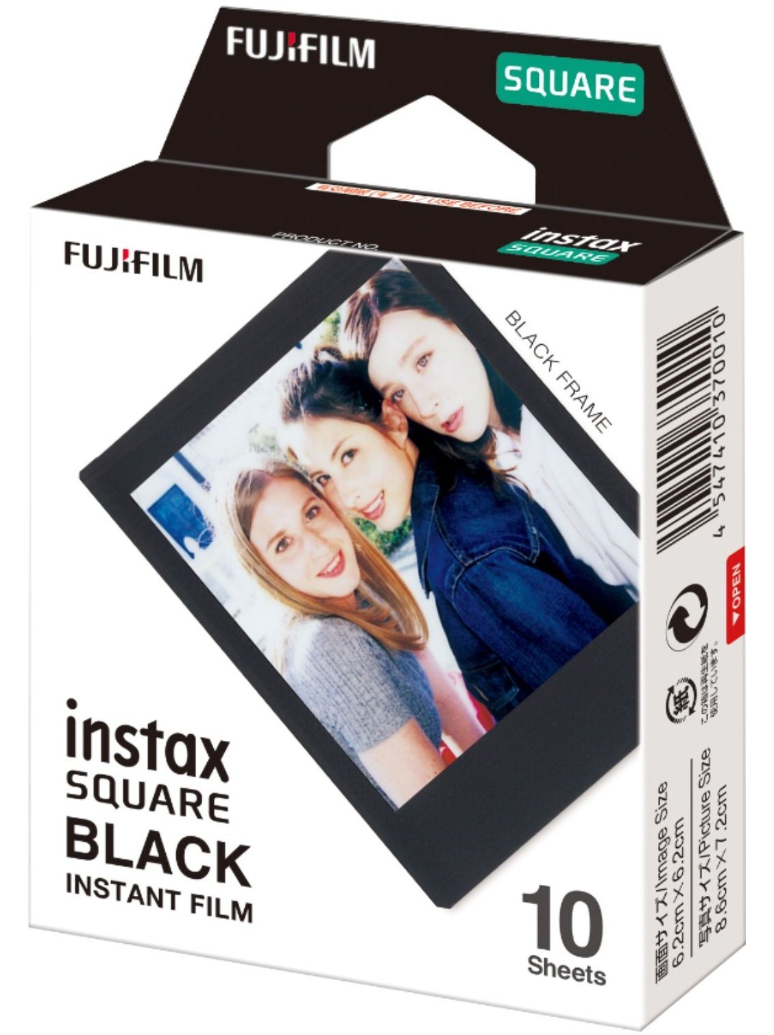 Fujifilm Instax Square BLACK - Instant-Farbfilm