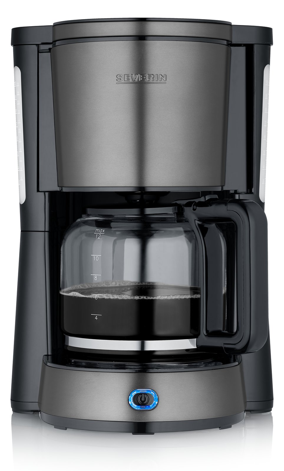 SEVERIN KA 9340 Dark Inox mit Glaskanne