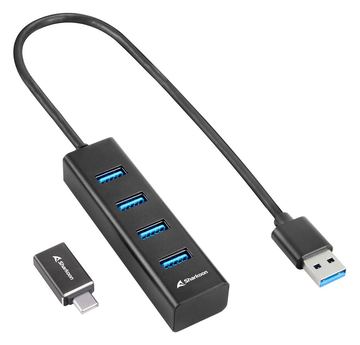 Sharkoon 4044951037582 - USB 3.2 Gen 1 (3.1 Gen 1) Type-C - USB 3.2 Gen 1 (3.1 Gen 1) Type-A - 5000 Mbit/s - Schwarz von LumaTech