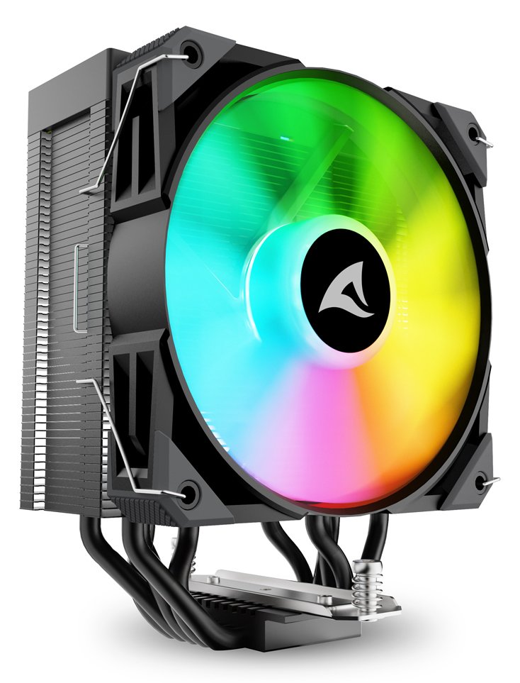 Sharkoon A50 RGB Single-Tower-Luftkühler - CPU-Kühler - 30 dB