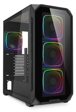 Sharkoon Gehäuse AK5G RGB ATX 1x Glas schwarz - Midi/Minitower - ATX von LumaTech
