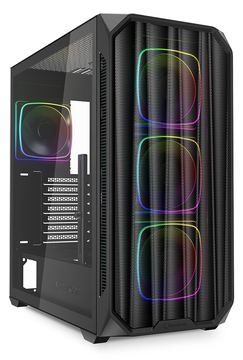 Sharkoon Gehäuse AK5M RGB ATX 1x Metall schwarz - Midi/Minitower - ATX von LumaTech