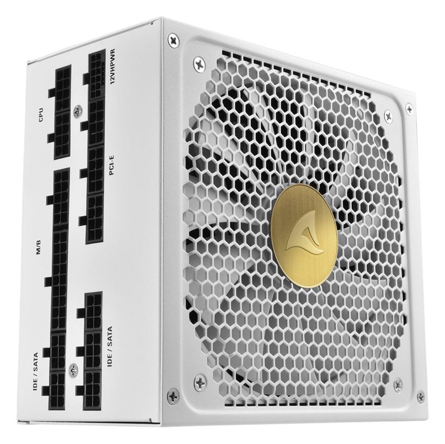 Sharkoon REBEL P30 Gold 1000W ATX3.0 weiss 1x 12VHPWR 4x PCIe Kabel-Management 1000