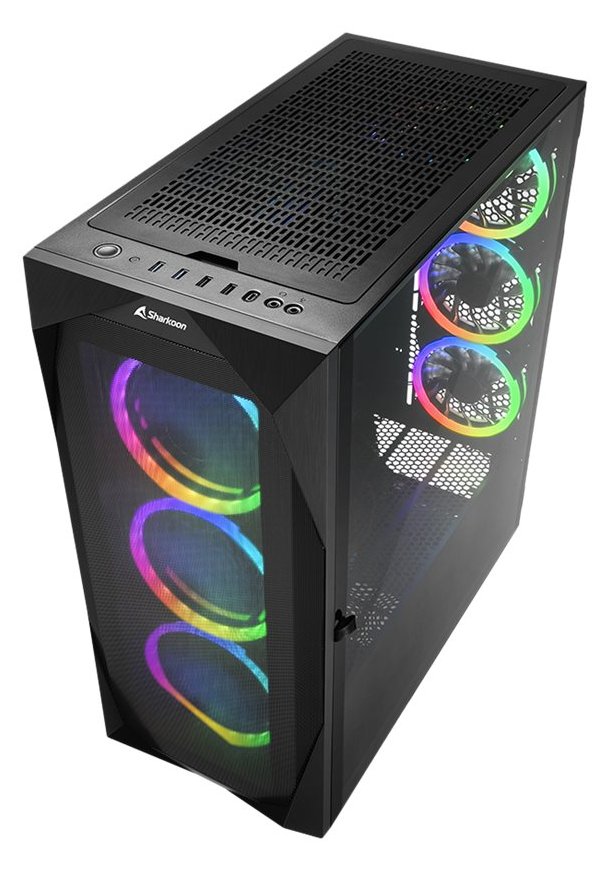 Sharkoon REV300 - Tower - E-ATX - Seitenteil mit Fenster (gehärtetes Glas)