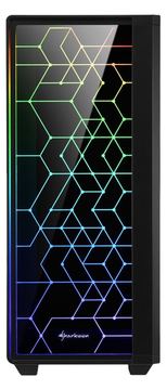 Sharkoon RGB LIT 100 - Tower - ATX - windowed side panel (tempered glass) von LumaTech
