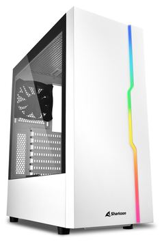 Sharkoon RGB Slider - Midi Tower - PC - Weiß - ATX - micro ATX - Mini-ITX - Gaming - Multi von LumaTech