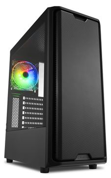Sharkoon SK3 RGB - Midi Tower - PC - Schwarz - ATX - micro ATX - Mini-ITX - Multi - Taschenlüfter von LumaTech