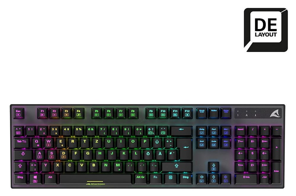 Sharkoon Skiller Mech SGK20 BROWN - TL: Deutsch, QWERTZ