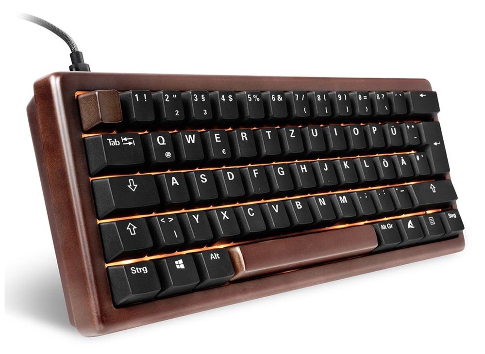 Sharkoon Skiller SGK50 S4 Gen2 Wood PBT holz/schwarz Gateron G Pro 3 - TL: Deutsch, QWERTZ