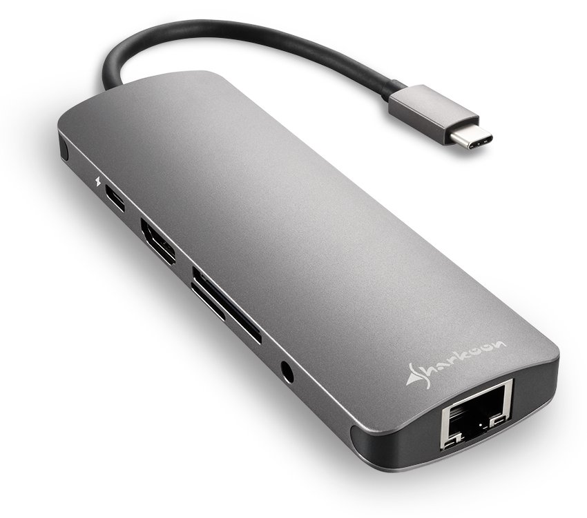 Sharkoon USB 3.0 Type C Combo Adapter - Dockingstation