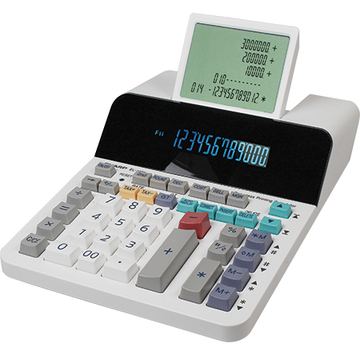 Sharp EL-1901 - Desktop - Display-Rechner - 12 Ziffern - Display klappbar - Wechselstrom/Batterie - Weiß von LumaTech