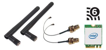 Shuttle WLN-M3 - WLAN Kit für Edge PC Series SPCEL, Intel WLAN M.2 card, inklusive Kabel und externe Antennen von LumaTech