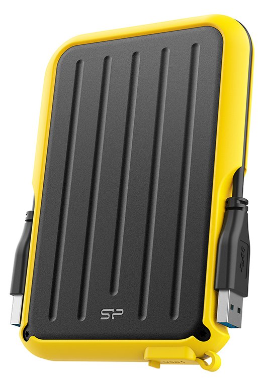 Silicon Power Armor A66 - Festplatte - 2 TB - extern (tragbar) - schwarz/gelb