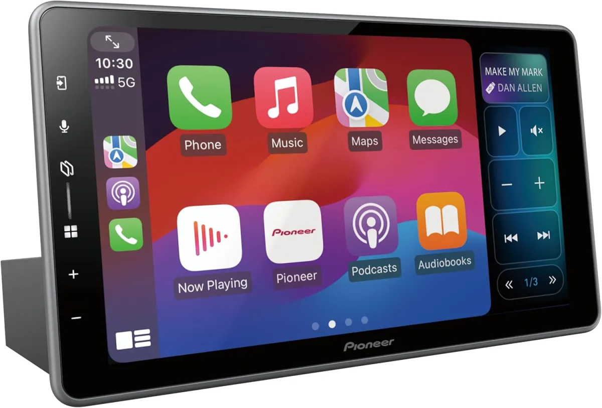 Pioneer SPH-DA97DAB-UNI - 1DIN Mediacenter, kapazitives 9,0" Touchpanel, mit Wi-Fi, Bluetooth, Apple CarPlay, Android Auto und DAB+, 13-Band-Grafikequalizer