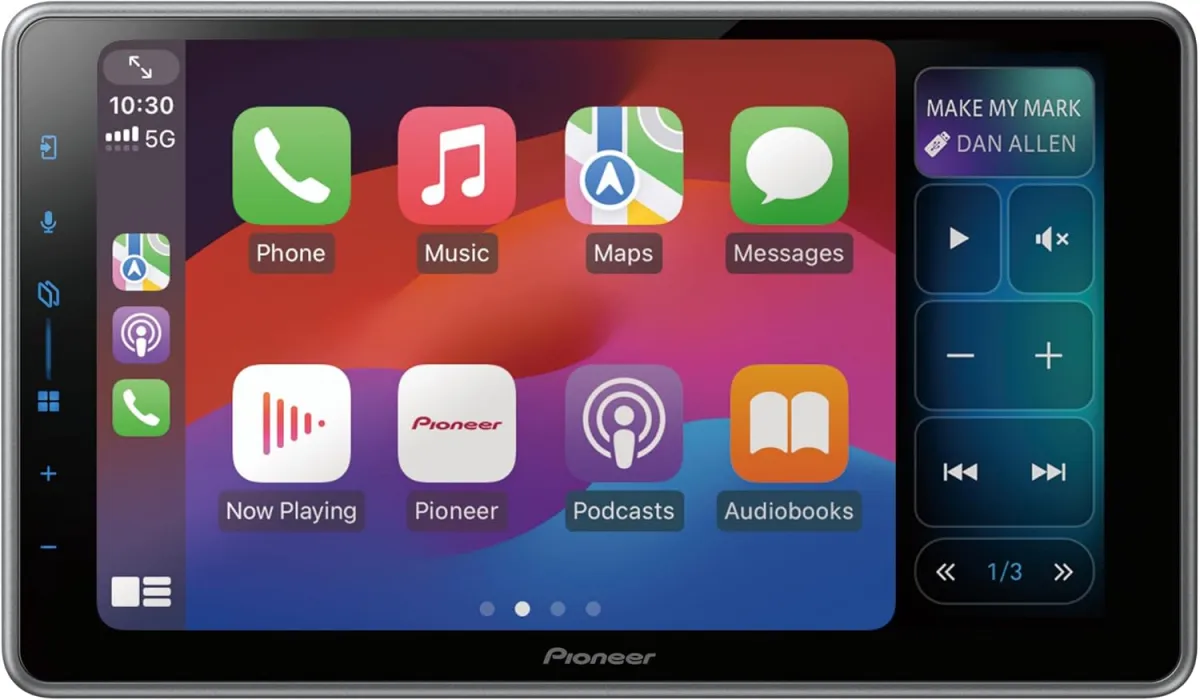 Pioneer SPH-DA97DAB-UNI - 1DIN Mediacenter, kapazitives 9,0" Touchpanel, mit Wi-Fi, Bluetooth, Apple CarPlay, Android Auto und DAB+, 13-Band-Grafikequalizer — Bild 2