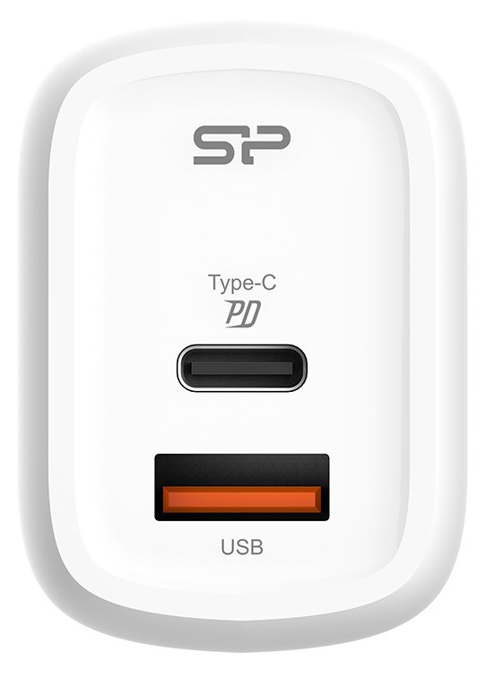 Silicon Power QM25 - Netzteil - 30 Watt - 3 A - PD, QC 3.0 - 2 Ausgabeanschlussstellen (24 pin USB-C, USB)