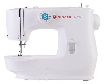 Singer M2105 - Weiß - Halbautomatische Nähmaschine - Sägen - 4 Step - Leiter - Drehregler - Elektro von LumaTech