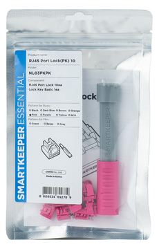 Smart Keeper BasicRJ45 Port Blocker pink 10 Stk.+Key von LumaTech
