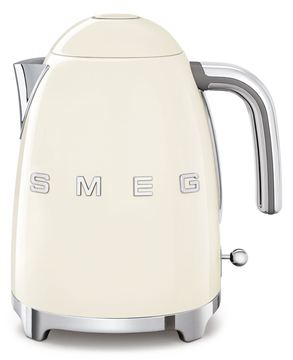 SMEG KLF03CREU - 1,7 l - 2400 W - Cremefarben - Kunststoff - Edelstahl - Wasserstandsanzeige - Überhitzungsschutz von LumaTech