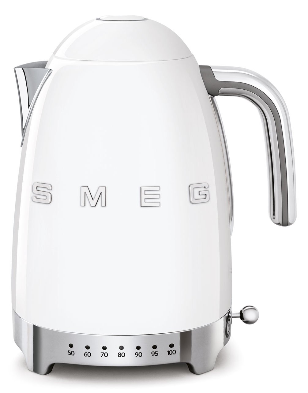 SMEG KLF04WHEU - 1,7 l - 2400 W - Weiß - Kunststoff - Edelstahl - Regelbare Temperatur - Wasserstandsanzeige
