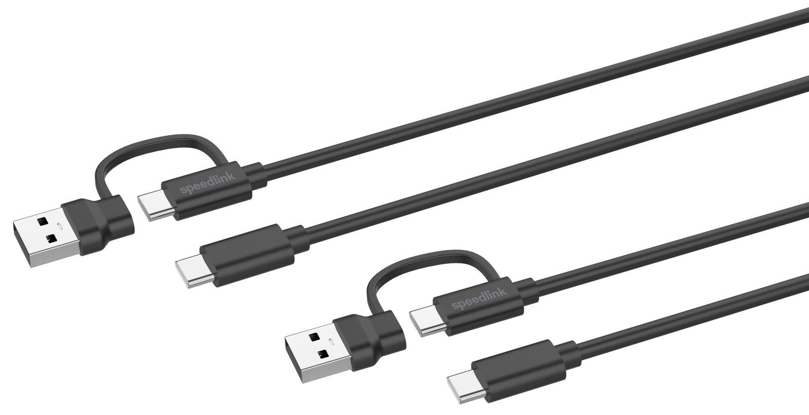 SPEEDLINK STREAM Play & Charge USB-C/A Kabel Set für PS5 sw retail