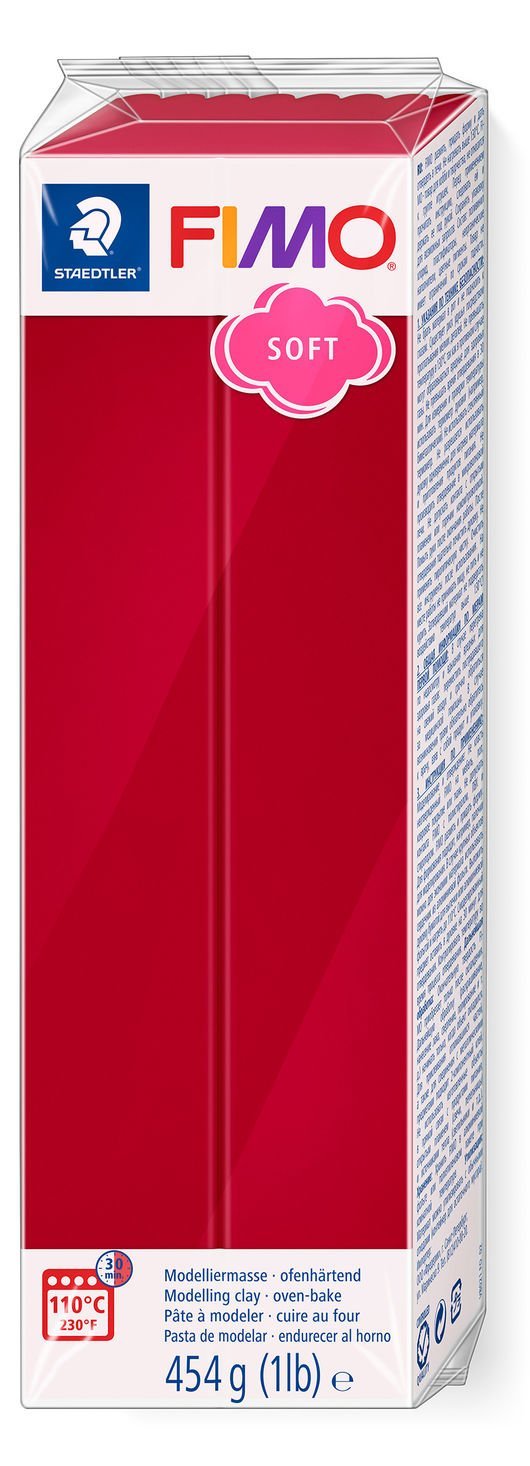 STAEDTLER FIMO 8021 - Modellierton - Rot - 1 Stück(e) - 1 Farben - 110 °C - 30 min