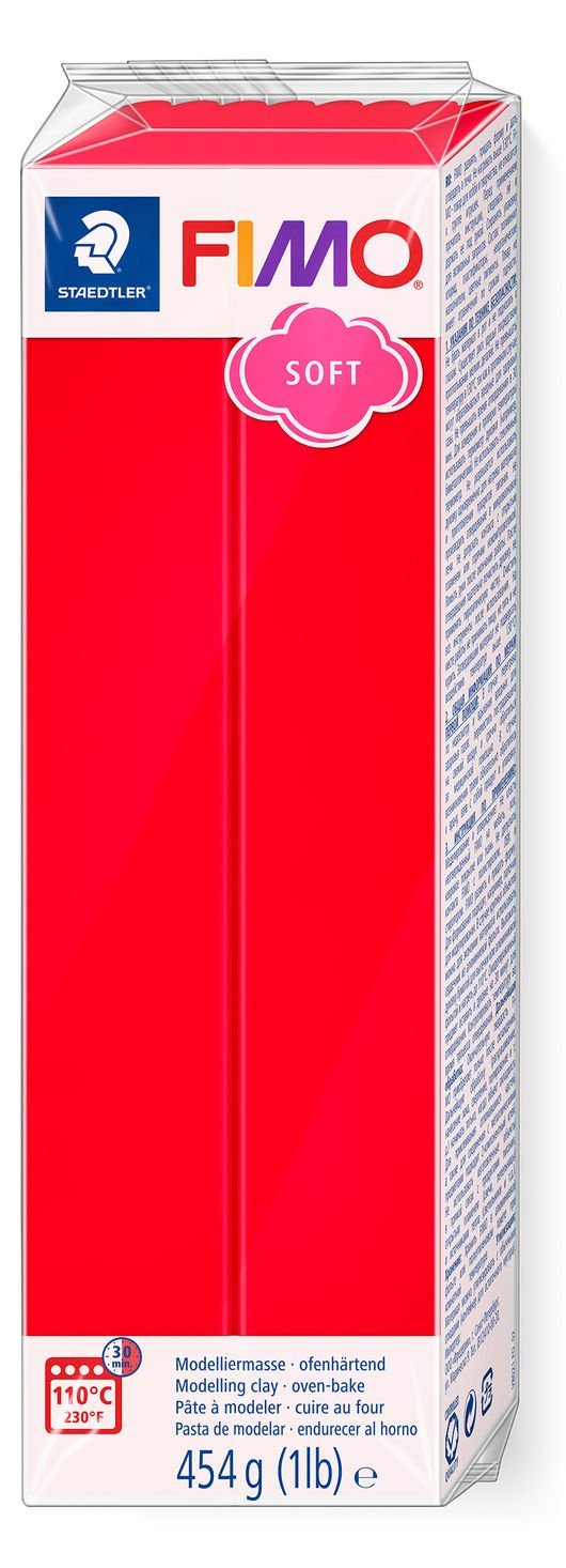 STAEDTLER FIMO 8021 - Modellierton - Rot - 1 Stück(e) - 1 Farben - 110 °C - 30 min