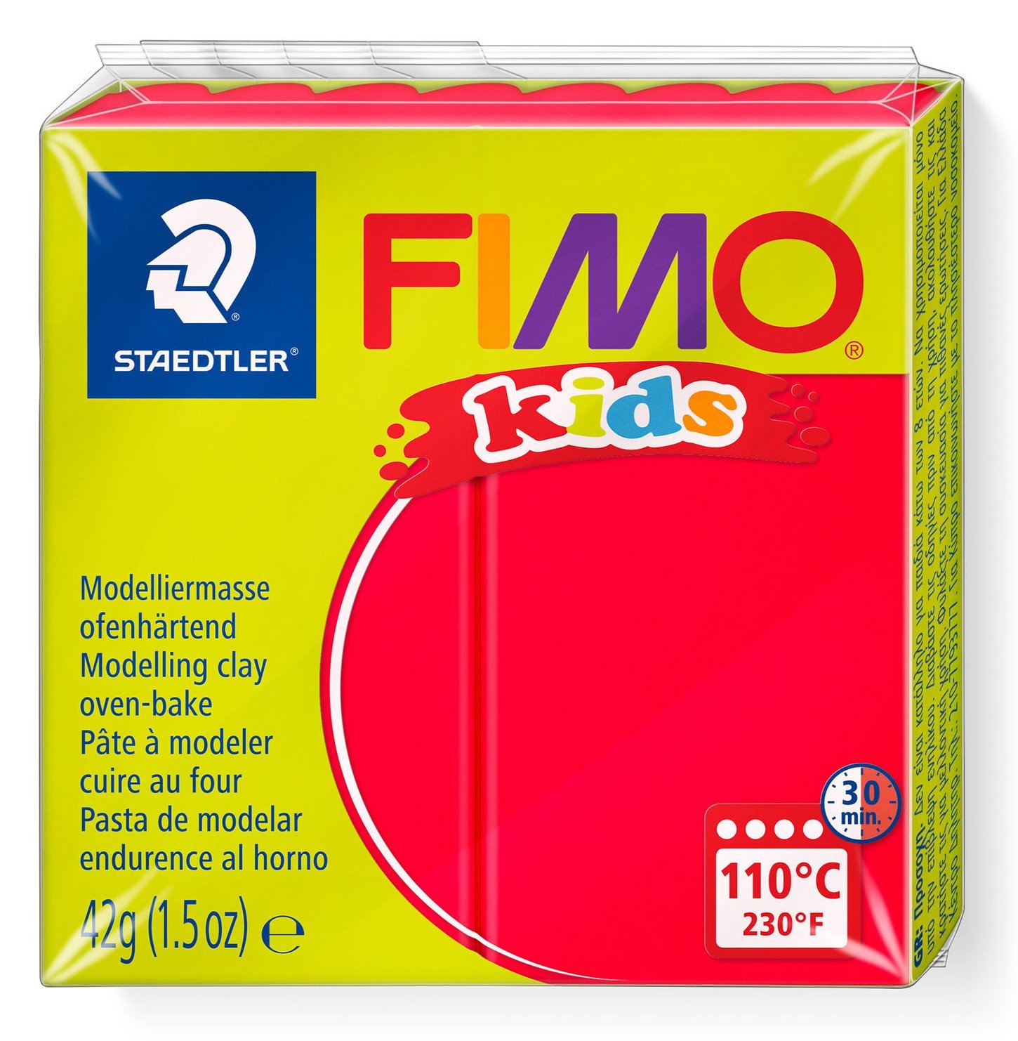 STAEDTLER FIMO 8030 - Modellierton - Rot - Kinder - 1 Stück(e) - 1 Farben - 110 °C