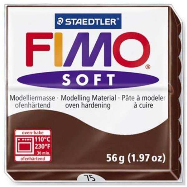 STAEDTLER FIMO soft - Modellierton - Schokolade - 110 °C - 30 min - 56 g - 55 mm