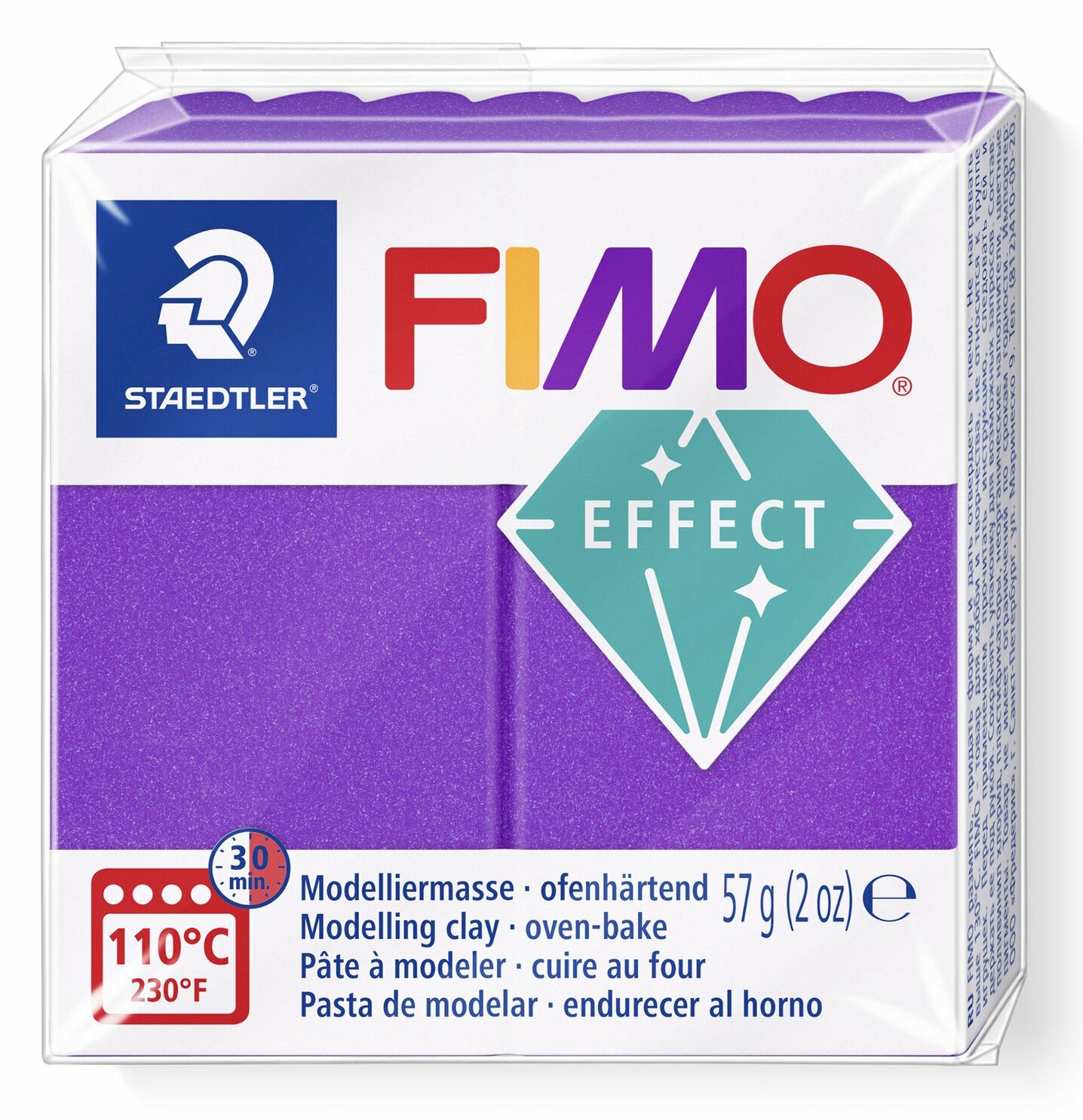 STAEDTLER Mod.masse Fimo effect lila metallic