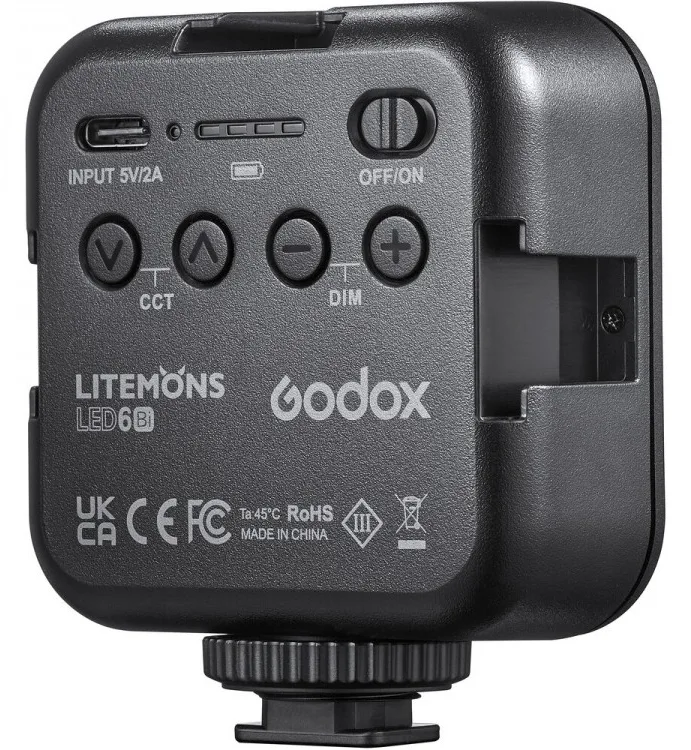 Godox  LED6BI - 6 W - 1 Glühbirne(n) - LED - 360 Lux - 3200 K - 6500 K, Ansicht 2