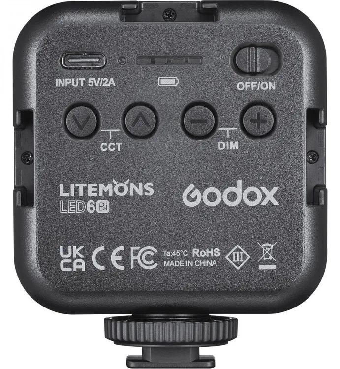 Godox  LED6BI - 6 W - 1 Glühbirne(n) - LED - 360 Lux - 3200 K - 6500 K, Ansicht 4