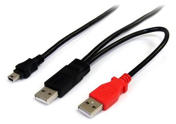 StarTech.com 1,8m USB Y-Kabel für externe Festplatten - USB A auf Mini-B Anschlusskabel - USB-Kabel - USB (M) von LumaTech