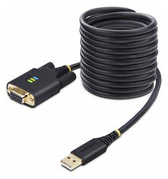 StarTech.com 10ft (3m) USB to Null Modem Serial Adapter Cable, Interchangeable DB9 Screws/Nuts, COM Retention von LumaTech