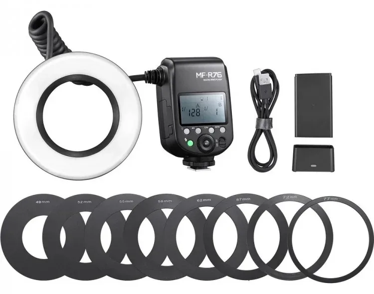 Godox  MF-R76 Macro Ringblitz, Ansicht 3