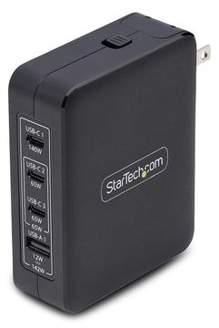 StarTech.com 140W USB-C Wall Charger, USB-C/USB-A, PD GaN Power Adapter - Netzteil - GaN-Technologie - 140 Watt - 5 A von LumaTech
