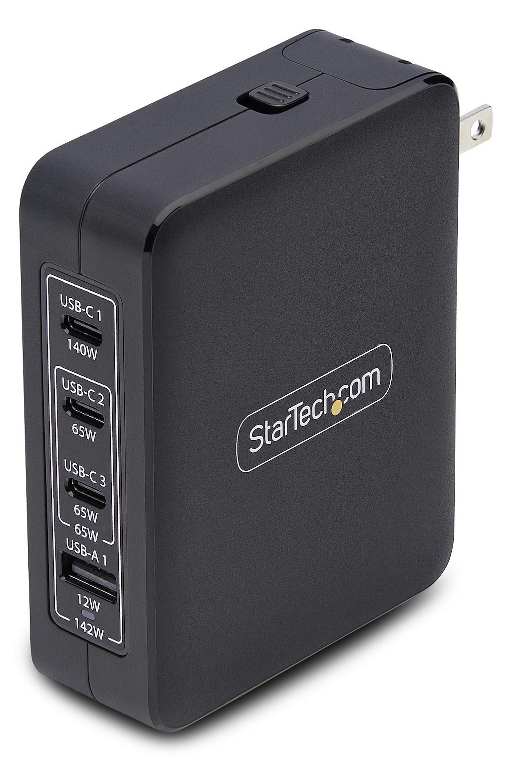 StarTech.com 140W USB-C Wall Charger, USB-C/USB-A, PD GaN Power Adapter - Netzteil - GaN-Technologie - 140 Watt - 5 A