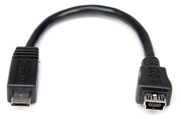 StarTech.com 15 cm Micro USB auf Mini USB-Adapterkabel – Stecker/Buchse - USB-Adapter - Mini-USB, Typ B (W) von LumaTech